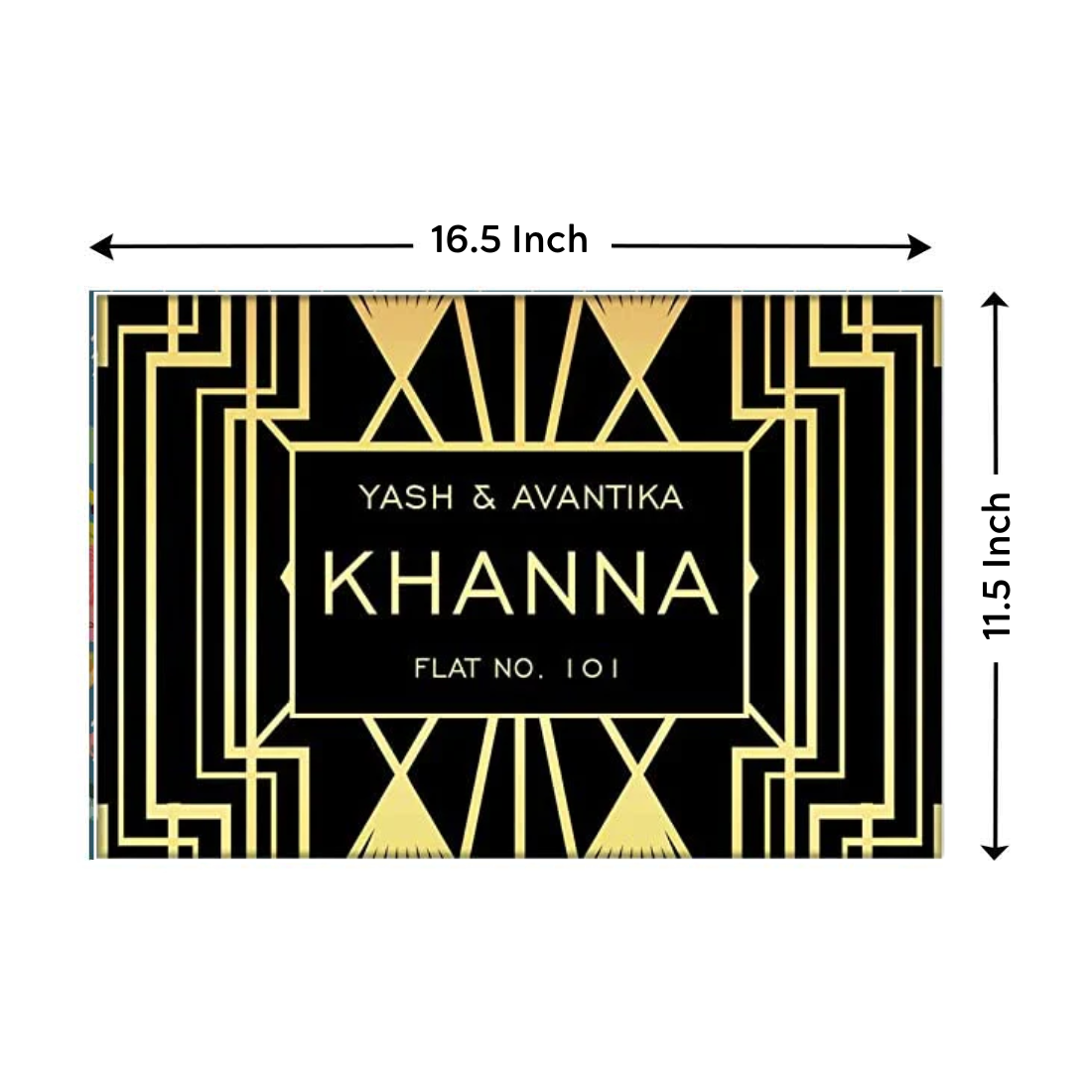 Personalized Name Plate Door Sign - Gatsby Theme
