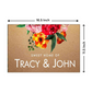 Floral Personalized Nameplate for Door -Red Roses