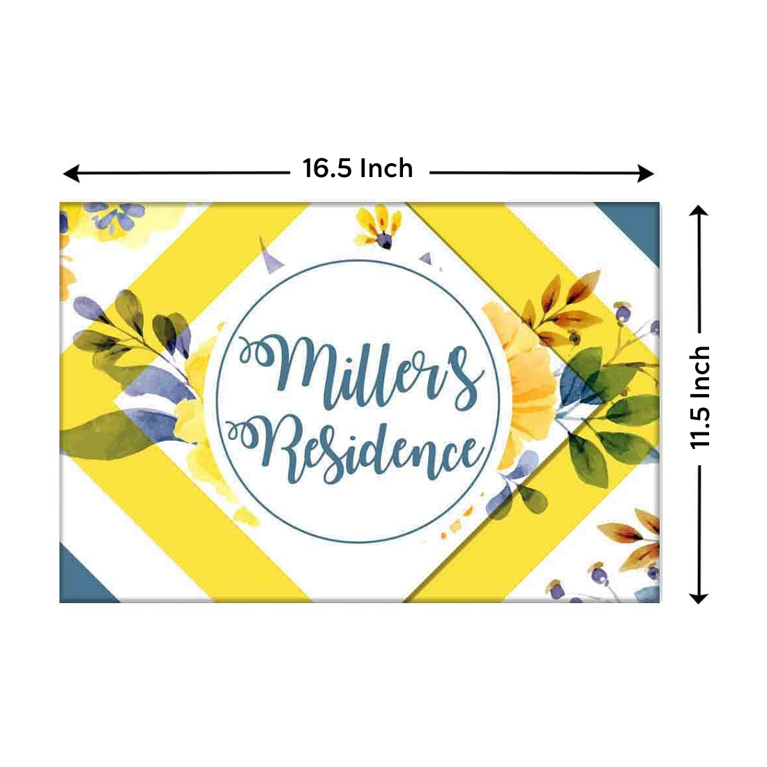 Custom Door Name Plate House Entrance - Yellow Spring