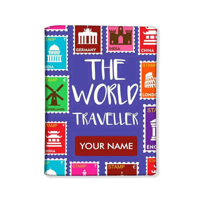 New Personalized Passport Cover -  The World Traveller Nutcase