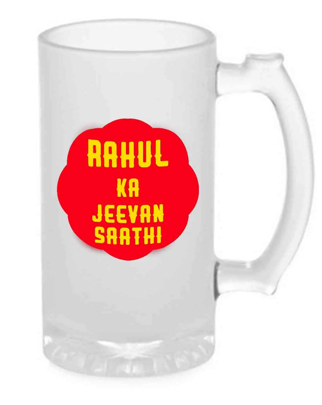 Personalized Custom Beer Mug - Add Your Name - Jeevansathi Nutcase