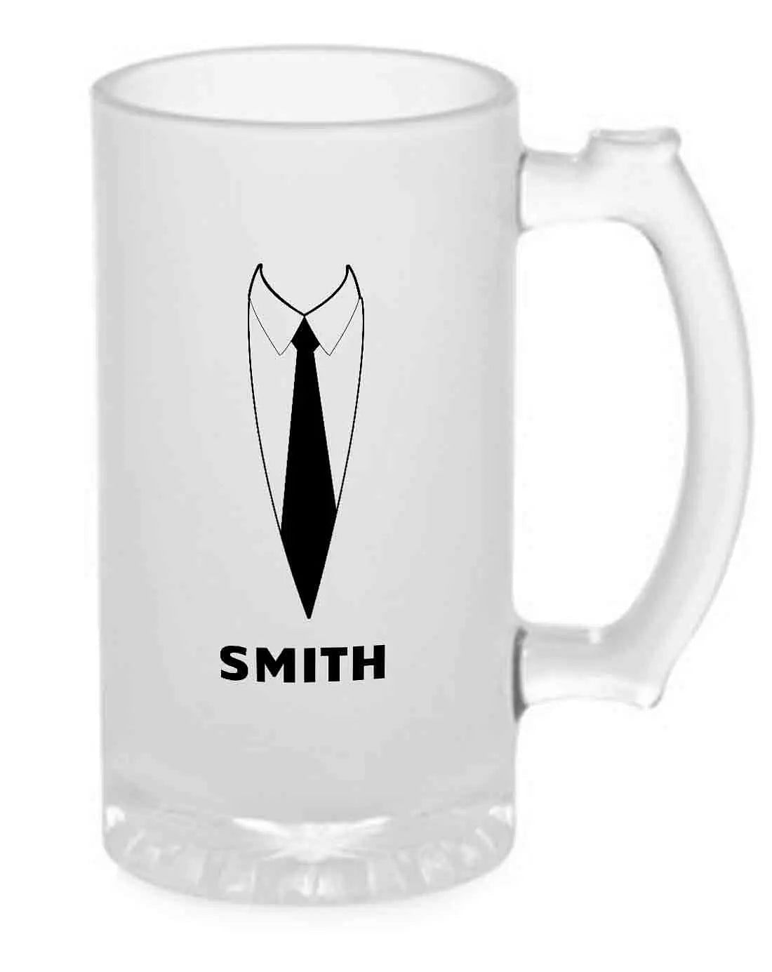 Personalized Gifts for Men Beer Mug-SMITH Nutcase