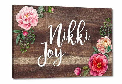 Personalized Home Name Plate - Floral Roses Nutcase