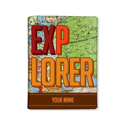 Personalized Passport Cover for Him -  EXPLORER Nutcase