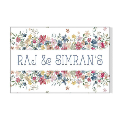 Couples Custom Door Name Plate - Couples Home Nutcase