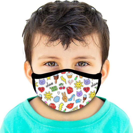 Kids Facemask - Set Of 2 -  Cool icons Nutcase