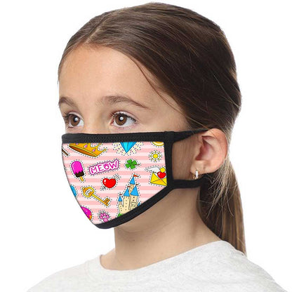 Kids Facemask - Set Of 2 -   Fun Icons Nutcase