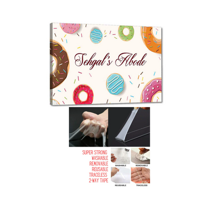 Cute Personalize Name Plate - Donuts