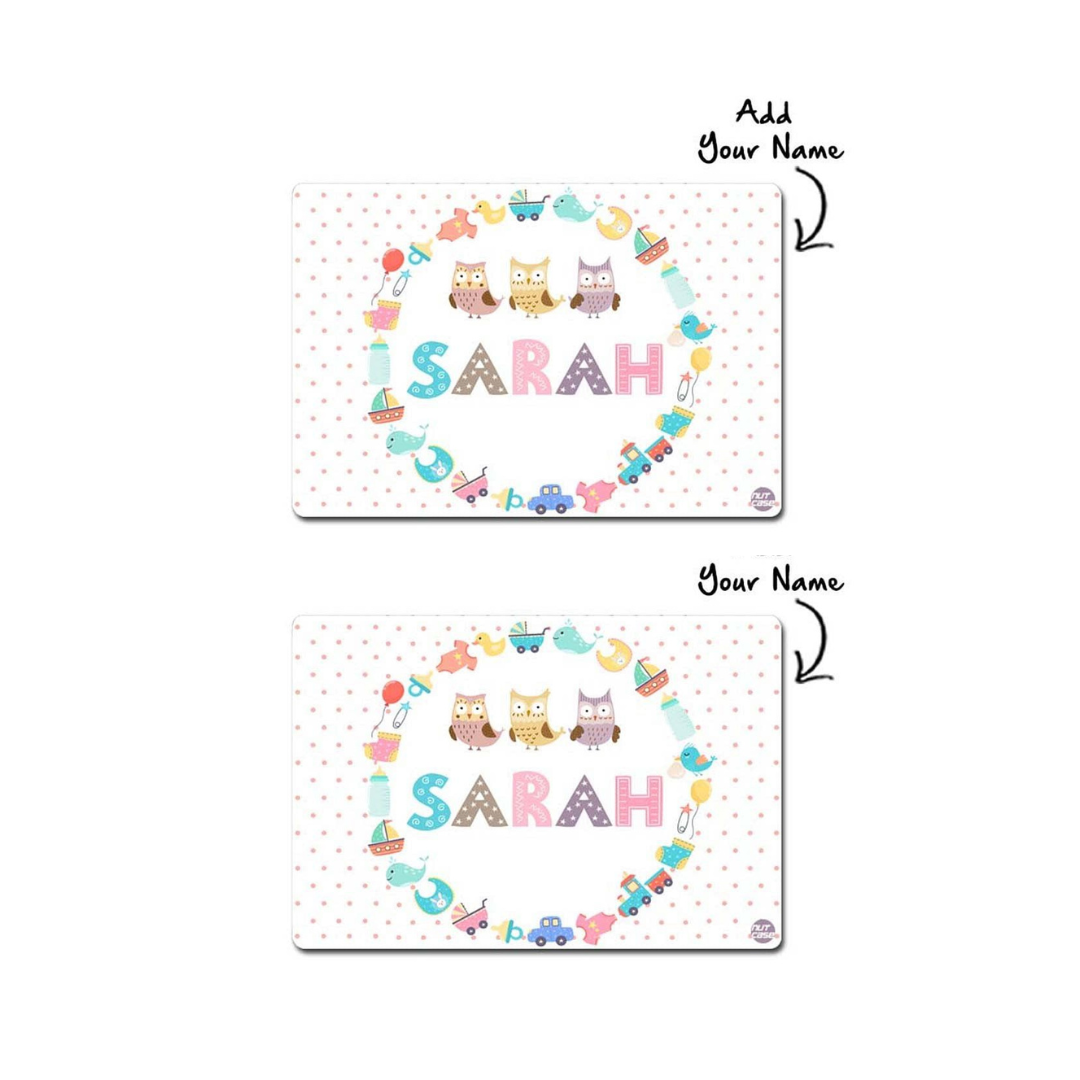 Customized Return Gifts for Birthday Party Placemats  -  Multidesign & Owls
