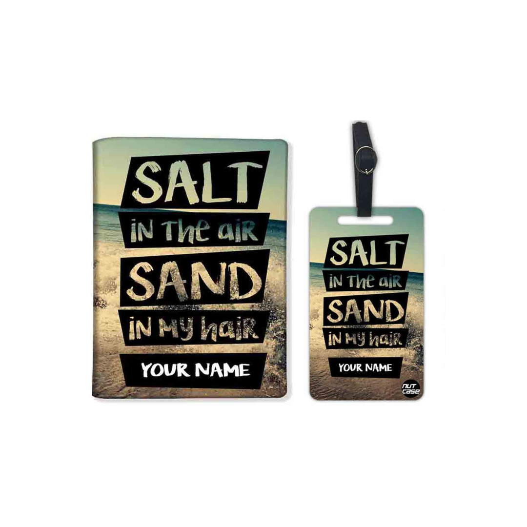 Customized Cool Passport Cover -  Salt In The Air Sand In My Hair