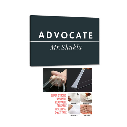 Office Name Plate - Outdoor Indoor Name board for Office Shop Store Professional Sign Board