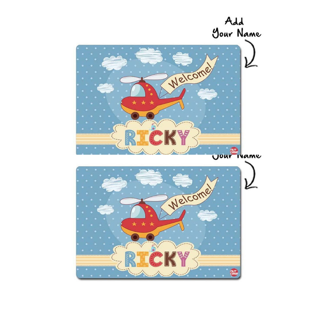 Custom Table Placemats Return Gift Ideas for 1st Birthday - Helicopter