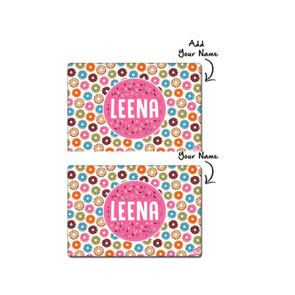 Personalized Table Mats Return Gifts for Birthday Girl - Sweet Doughnut