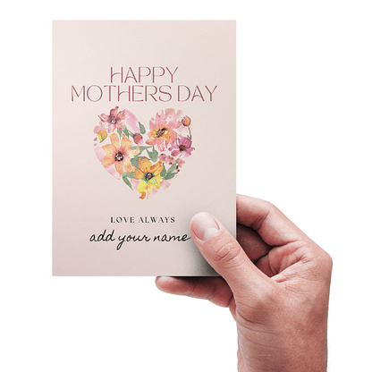 Customized Greeting Card Mother's Day Gift From Daughter- Flower Nutcase