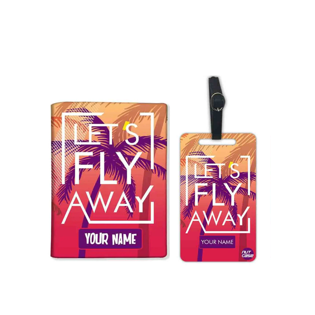 Nice Personalized Passport Cover -  Let's Fly Away
