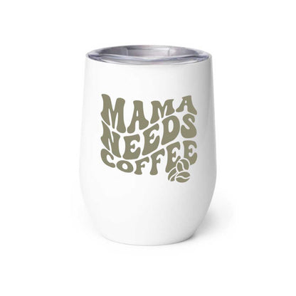 Mothers Day Gifts Designer Travel Coffee Mug With Lid Gift for Mom  - Mama Needs Coffee