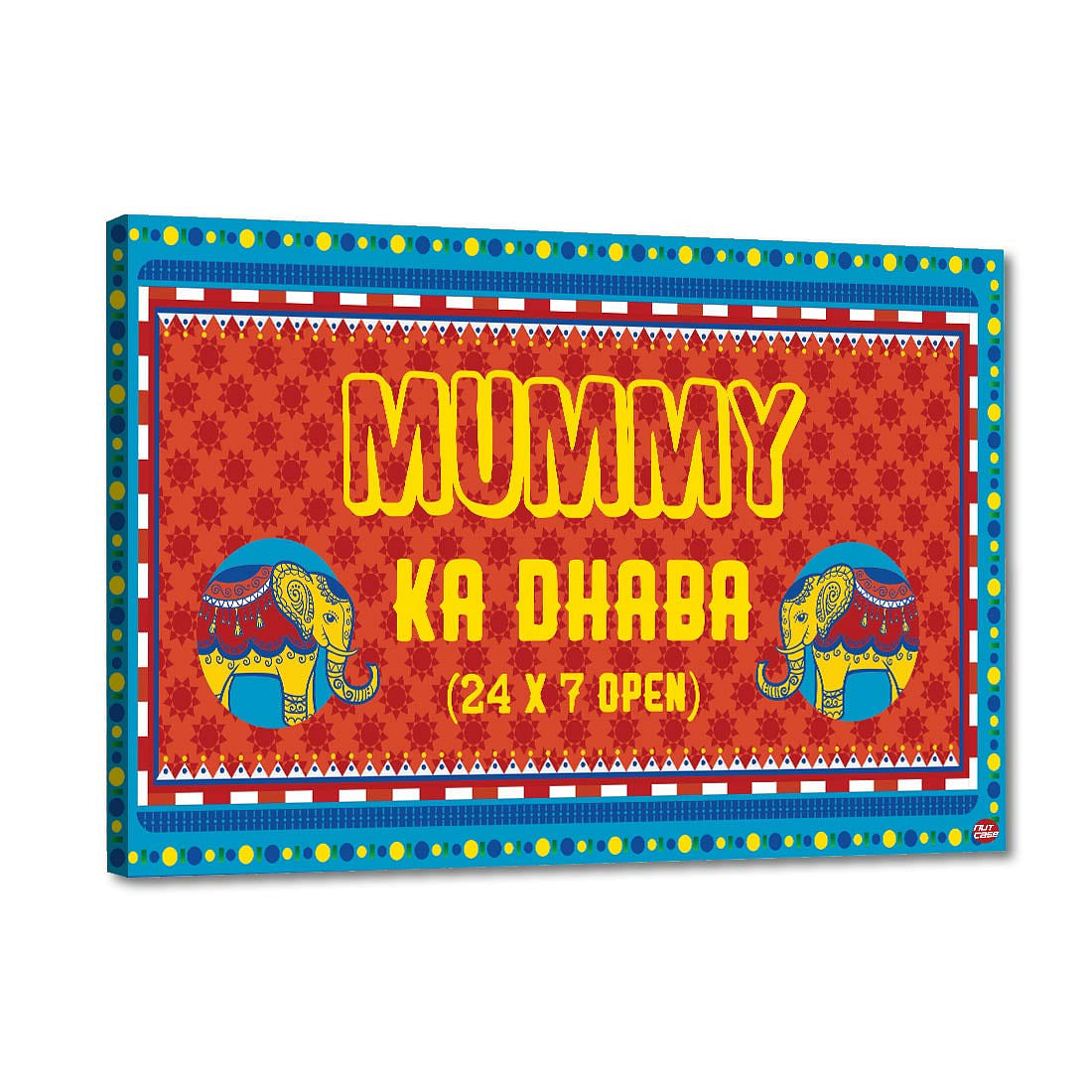 Funny Gifts For Mom Kitchen Welcome Sign - Mumma Ka Dhaba Nutcase