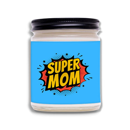 Personalized Candles Gift For Mother's Day - Super Hero Mom Nutcase