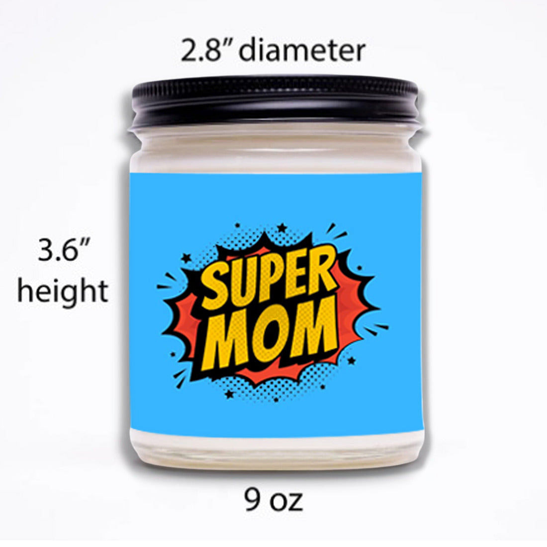 Personalized Candles Gift For Mother's Day - Super Hero Mom Nutcase