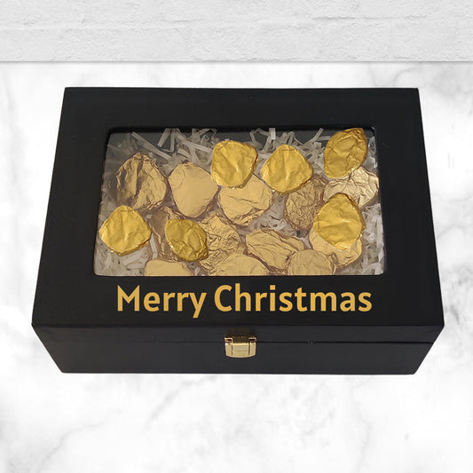 Personalized Christmas Gift Box With Chocolates for Xmas Secret Santa - Add Text