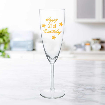 Personalized Champagne Glass Birthday Gifts Idea - Happy Birthday