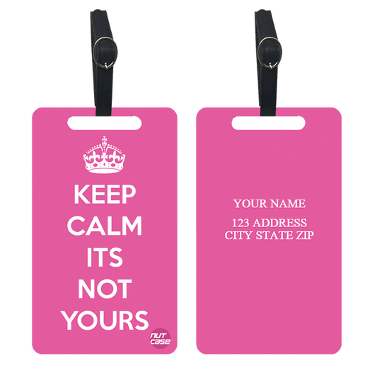 Nice Custom Luggage Tag for Gift - Add your Name - Set of 2 Nutcase