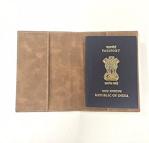 Customized Passport Holder with Name - Blue Passport Nutcase