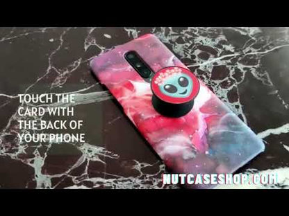 Personalized NFC Smart Card -  Pink Marble ( For Android Phones Only)