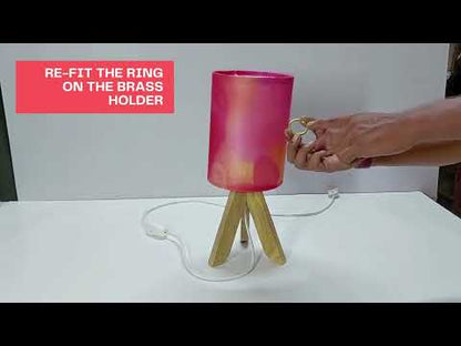 Wooden Side Table Lamps For Bedroom-Flying Unicorn (3W LED Bulb Included)