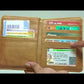 Designer Couple Passport Cover Holder Faux Leather Travel Wallet Case-Black Stripes