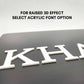 Customized Acrylic Name Plate for Home Flats and Office - Acrylic