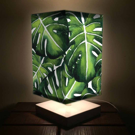 Bedroom Table Lamp Mini Light for Bedside-Green Leaf Nutcase